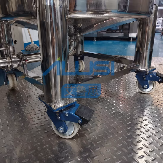 トップスターラー付きのステンレス製の衛生的なジャケット付き混合容器