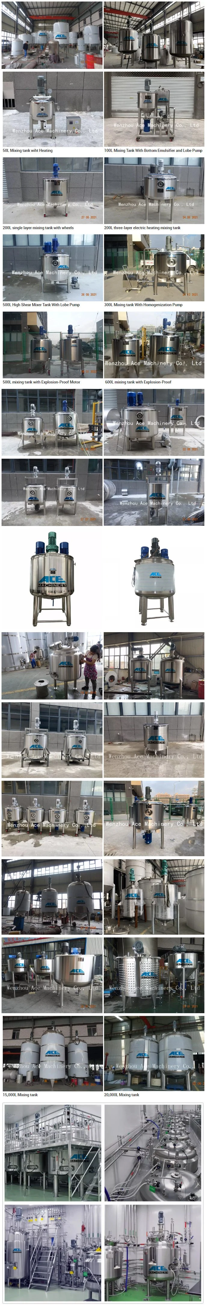 Customized 50L to 100, 000L Vertical /Horizontal Stainless Steel 304 Tank for Food/Dairy Products/Fruit Juice Beverages/Chemical/Biological Liquid Storage Tank