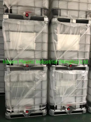 1000L プラスチック IBC 化学保管液体タンク パレット付き