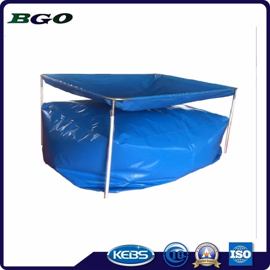 2500L PVC 折りたたみ式鉄骨フレーム雨水収穫タンク